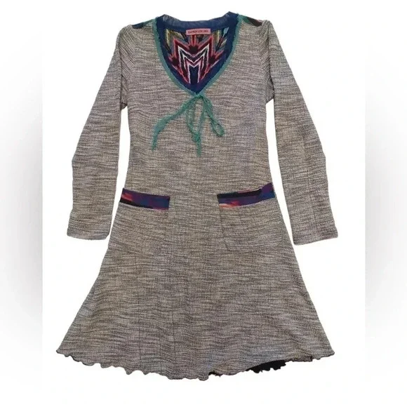 Katrin Leblond Design Multi Coloured Long Sleeve Tunic Dress Size XS - Picture 8 of 12